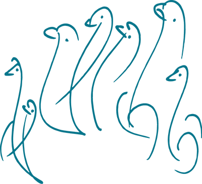 A Soul-Bird drawing by Sri Chinmoy